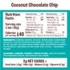 Munk Pack Coconut Chocolate Chip Chewy Granola Bars | 5g Protein, 1g Sugar with Allulose, 2g Net Carbs, Low Sugar, Gluten Free, Low Glycemic Snacks | 12 Count view 2