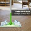 18" MWipes Semi-Disposable Microfiber Mop Pads - Compatible with Swiffer Sweeper - Replacement Flat Mop Heads Compatible with Any Flat Mop System, 25 Pack view 2