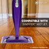 10" MWipes Semi-Disposable Microfiber Mop Pads - Compatible with Swiffer Wet Jet - Replacement Flat Mop Heads Compatible with Any Flat Mop System, 25 Pack view 2
