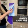 10" MWipes Semi-Disposable Microfiber Mop Pads - Compatible with Swiffer Wet Jet - Replacement Flat Mop Heads Compatible with Any Flat Mop System, 25 Pack view 4