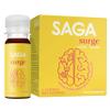 SAGA Surge Organic Energy Shots | Performance Drink | Yerba Mate & Alpha GPC Supplement with CoQ10, Turmeric & Mushrooms | High Bioavailability & Fast Onset | Pre Workout Boost Drink for Focus, Endurance & Performance | Peach Mango 2oz Shots view 1