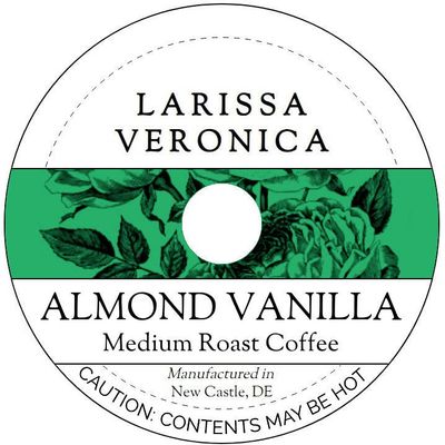 Almond Vanilla Medium Roast Coffee (Single Serve K-Cup Pods) (Gourmet, Naturally Flavored, Whole Coffee Beans) (12 pods, ZIN: 571096) - 3 Pack
