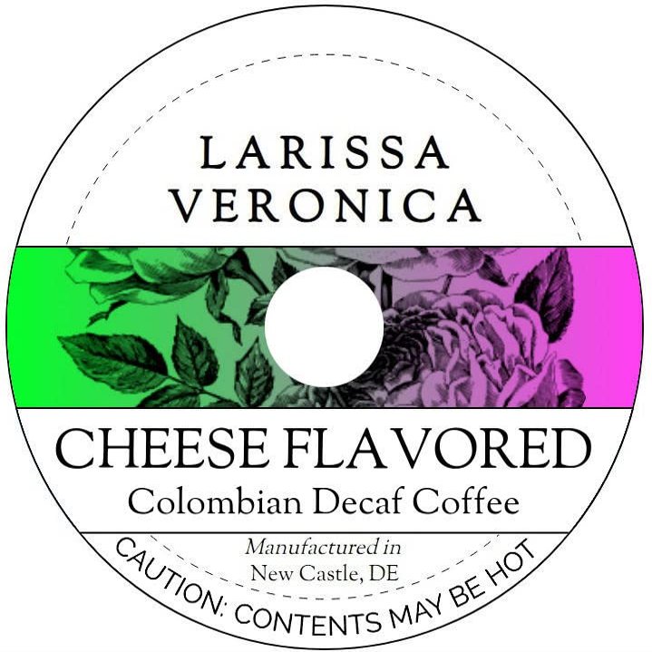 Cheese Flavored Colombian Decaf Coffee (Single Serve K-Cup Pods) (Gourmet, Naturally Flavored, Whole Coffee Beans) (12 pods, ZIN: 571884)