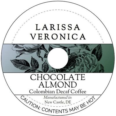 Chocolate Almond Colombian Decaf Coffee (Single Serve K-Cup Pods) (Gourmet, Naturally Flavored, Whole Coffee Beans) (12 pods, ZIN: 571980) - 3 Pack