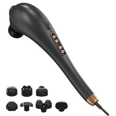 Asopal Back Massager, Deep Tissue Massager, Massage Machine for Pain Relief, Hand Held Massage Tool, Electric Percussion Body Relax Machine, Handheld Relaxation Tool