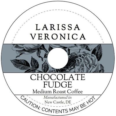 Chocolate Fudge Medium Roast Coffee (Single Serve K-Cup Pods) (Gourmet, Naturally Flavored, Whole Coffee Beans) (12 pods, ZIN: 572024) - 2 Pack