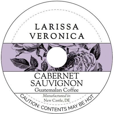 Cabernet Sauvignon Guatemalan Coffee (Single Serve K-Cup Pods) (Gourmet, Naturally Flavored, Whole Coffee Beans) (12 pods, ZIN: 571658)