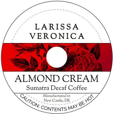 Almond Cream Sumatra Decaf Coffee (Single Serve K-Cup Pods) (Gourmet, Naturally Flavored, Whole Coffee Beans) (12 pods, ZIN: 571070) - 3 Pack