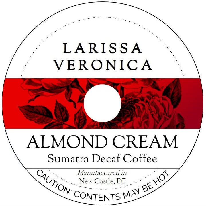 Almond Cream Sumatra Decaf Coffee (Single Serve K-Cup Pods) (Gourmet, Naturally Flavored, Whole Coffee Beans) (12 pods, ZIN: 571070) - 3 Pack