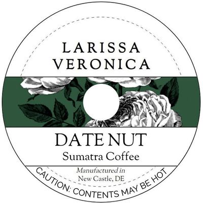Date Nut Sumatra Coffee (Single Serve K-Cup Pods) (Gourmet, Naturally Flavored, Whole Coffee Beans) (12 pods, ZIN: 572541) - 2 Pack