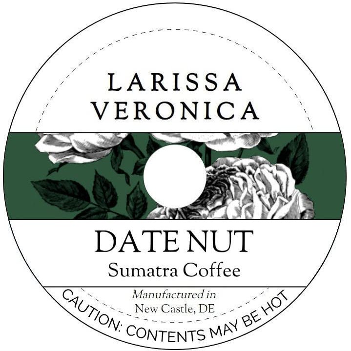 Date Nut Sumatra Coffee (Single Serve K-Cup Pods) (Gourmet, Naturally Flavored, Whole Coffee Beans) (12 pods, ZIN: 572541) - 2 Pack