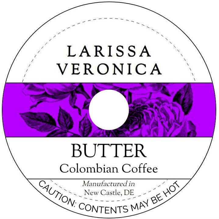 Butter Colombian Coffee (Single Serve K-Cup Pods) (Gourmet, Naturally Flavored, Whole Coffee Beans) (12 pods, ZIN: 571579)