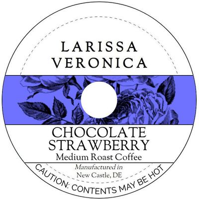 Chocolate Strawberry Medium Roast Coffee (Single Serve K-Cup Pods) (Gourmet, Naturally Flavored, Whole Coffee Beans) (12 pods, ZIN: 572088)
