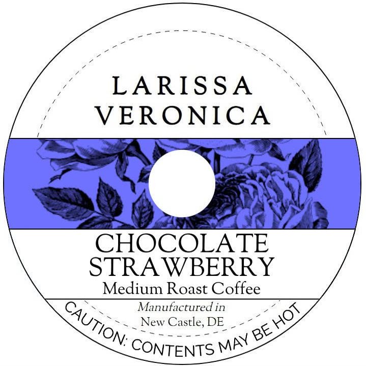 Chocolate Strawberry Medium Roast Coffee (Single Serve K-Cup Pods) (Gourmet, Naturally Flavored, Whole Coffee Beans) (12 pods, ZIN: 572088)