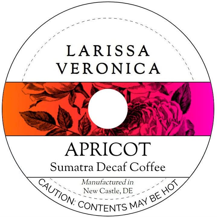 Apricot Sumatra Decaf Coffee (Single Serve K-Cup Pods) (Gourmet, Naturally Flavored, Whole Coffee Beans) (12 pods, ZIN: 571198)