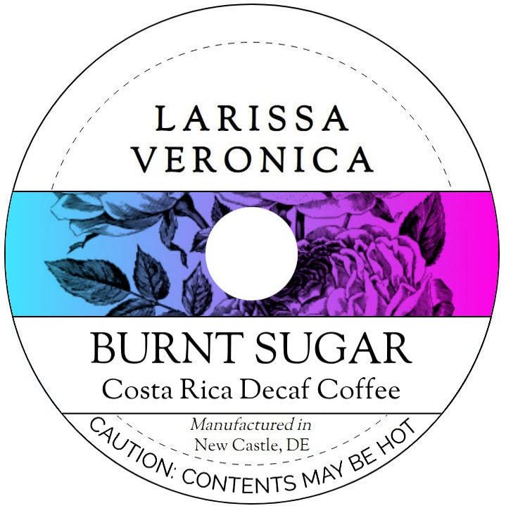 Burnt Sugar Costa Rica Decaf Coffee (Single Serve K-Cup Pods) (Gourmet, Naturally Flavored, Whole Coffee Beans) (12 pods, ZIN: 571568)