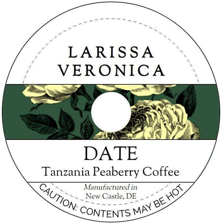 Date Tanzania Peaberry Coffee (Single Serve K-Cup Pods) (Gourmet, Naturally Flavored, Whole Coffee Beans) (12 pods, ZIN: 572529) - 3 Pack