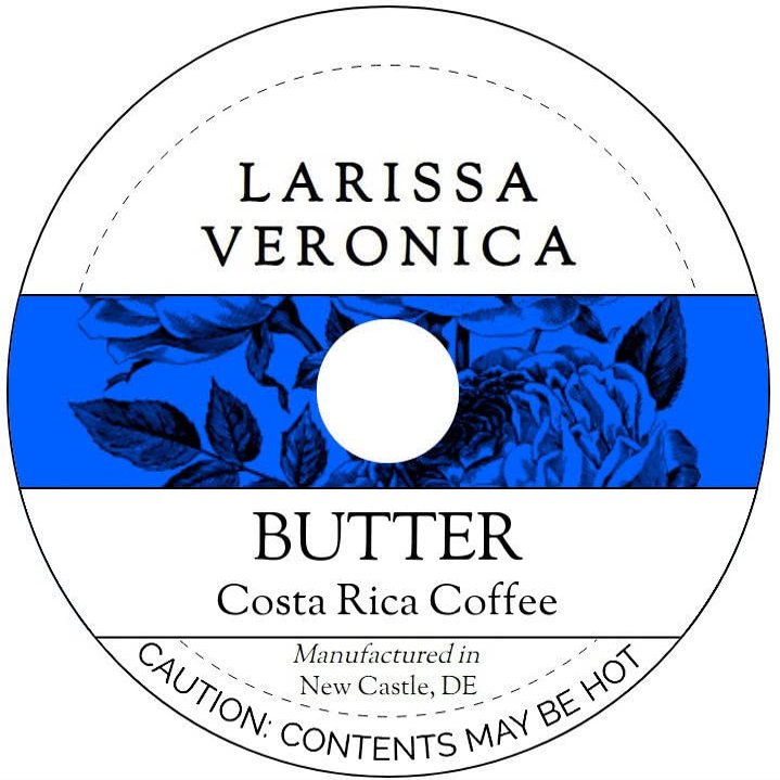 Butter Costa Rica Coffee (Single Serve K-Cup Pods) (Gourmet, Naturally Flavored, Whole Coffee Beans) (12 pods, ZIN: 571583) - 2 Pack