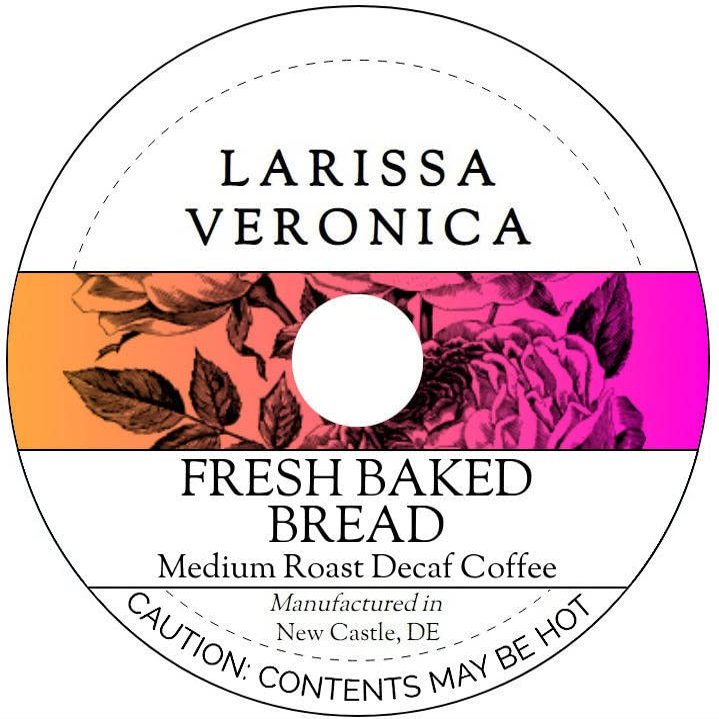 Fresh Baked Bread Medium Roast Decaf Coffee (Single Serve K-Cup Pods) (Gourmet, Naturally Flavored, Whole Coffee Beans) (12 pods, ZIN: 572761)