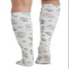 Cherokee Knee High Compression Socks 8-15 mmHg, Lightweight Printed Support Stockings, 1 Pair- COMFORTSUPPORT, Plus, Llama Take A Selfie view 3