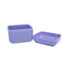 AmeriCan Goods Denture Bath Case Cup Box Holder with Basket, Storage Container Care for Dentures, Clear Braces, Night Guard & Retainers,Traveling (Lavander) view 2