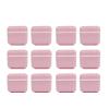 AmeriCan Goods Denture Bath Case Cup Box Holder with Basket, Storage Container Care for Dentures, Clear Braces, Night Guard & Retainers,Traveling (Pink) view 3