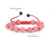 Adjustable Bracelet 8MM Stone Beads Bracelets for Women Men Braided Rope Real Natural Agates Quartzs Stone Yoga Woven Jewelry view 4