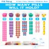 Weekly Cold Seal Pill Medication Blister Pack System Cards - One Piece Unit Dose Tri-Fold Booklet, Easy No Extra Equipment Needed, Just Fill and Seal (4X a Day Weekly - 12 Pack) view 3