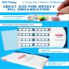 Weekly Cold Seal Pill Medication Blister Pack System Cards - One Piece Unit Dose Tri-Fold Booklet, Easy No Extra Equipment Needed, Just Fill and Seal (4X a Day Weekly - 12 Pack) view 4