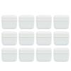 AmeriCan Goods Denture Bath Case Cup Box Holder with Basket, Storage Container Care for Dentures, Clear Braces, Night Guard & Retainers,Traveling (White) view 2