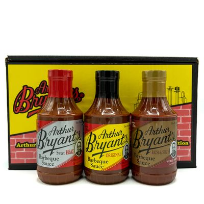 Arthur Bryants BBQ Sauce (Variety) Original, Rich & Spicy, and Sweet Heat BBQ Sauce Natural Pack Best BBQ Sauce for BBQ Lovers (18 Oz, Pack of 3)