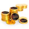 80ct Personalized Kentucky Horse Derby Race Candy Party Favors Chocolate Coins (80 Count) - Gold Foil view 1