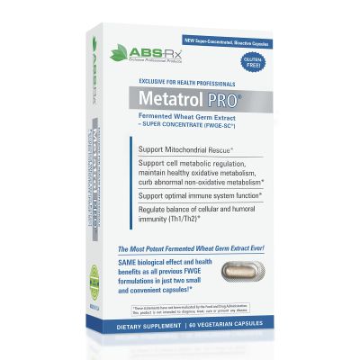 American BioSciences Metatrol PRO, Fermented Wheat Germ Extract - Gluten Free Immune Support - 60 Vegetarian Capsules, 41mg