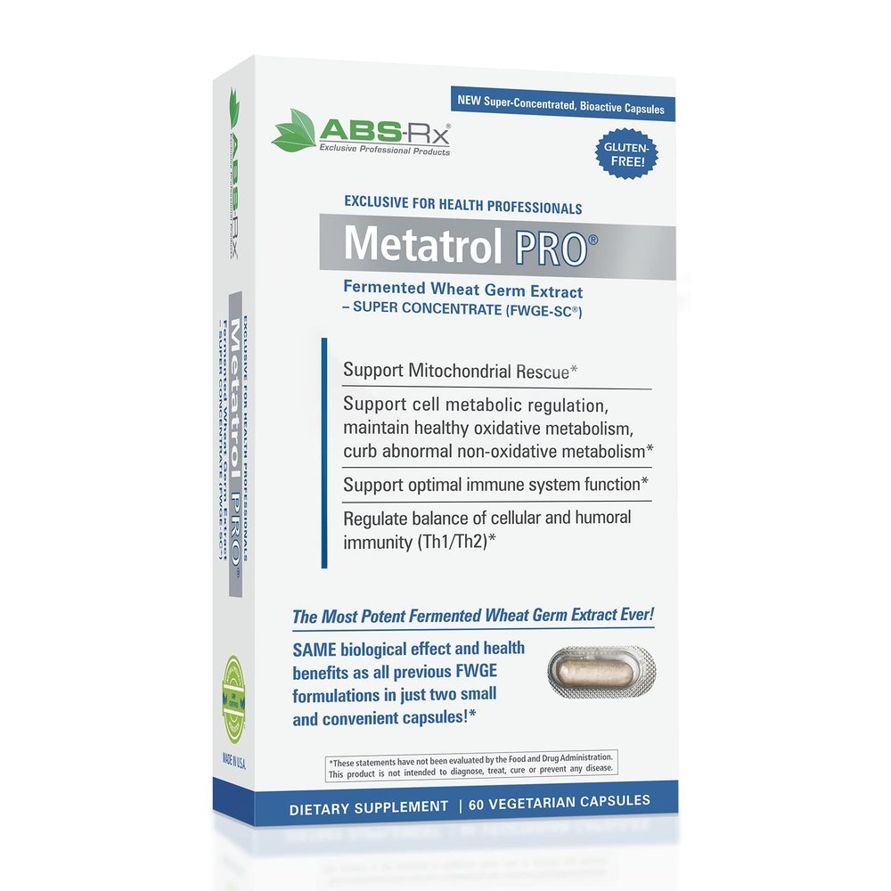 American BioSciences Metatrol PRO, Fermented Wheat Germ Extract - Gluten Free Immune Support - 60 Vegetarian Capsules, 41mg