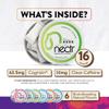 Nectr Energy Nootropic Pouches  Iced Mango Flavored, Caffeine Pouches with Cognizin Citicoline. Sugar-Free Brain Treats. Smooth, Sustained Focus & Energy Supplement - 1 Puck of 16pcs view 4