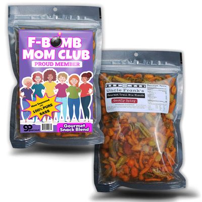 F Bomb Mom Trail Mix - Funny Mother's Day Stocking Stuffers for Women - Hilarious Gifts for Mom - Unique White Elephant - Women's Gag Gifts