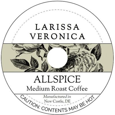 Allspice Medium Roast Coffee (Single Serve K-Cup Pods) (Gourmet, Naturally Flavored, Whole Coffee Beans) (12 pods, ZIN: 571032)