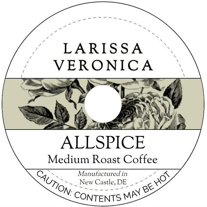 Allspice Medium Roast Coffee (Single Serve K-Cup Pods) (Gourmet, Naturally Flavored, Whole Coffee Beans) (12 pods, ZIN: 571032)