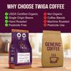 Twiga Coffee Peruvian Coffee Beans  Medium Roast Arabica Whole Beans with Brown Sugar, Pear & Sage Flavor Notes, Single Origin Freshly Roasted for a Smooth, Flavorful Cup, 12 oz view 4