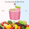 Aodaer 60 Pack Paper Ice Cream Cups 8 oz Paper Snack Ice Cream Bowls Disposable Dessert Bowls for Hot or Cold Food Party Supplies Treat Cups for Sundae, Frozen Yogurt, Soup, 6 Colors view 4
