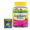 Adventure Home Spring Valley Adult Gummy Cranberry Dietary Supplement, 500 mg, 60 Count+Better Guide Vitamins Supplements view 1