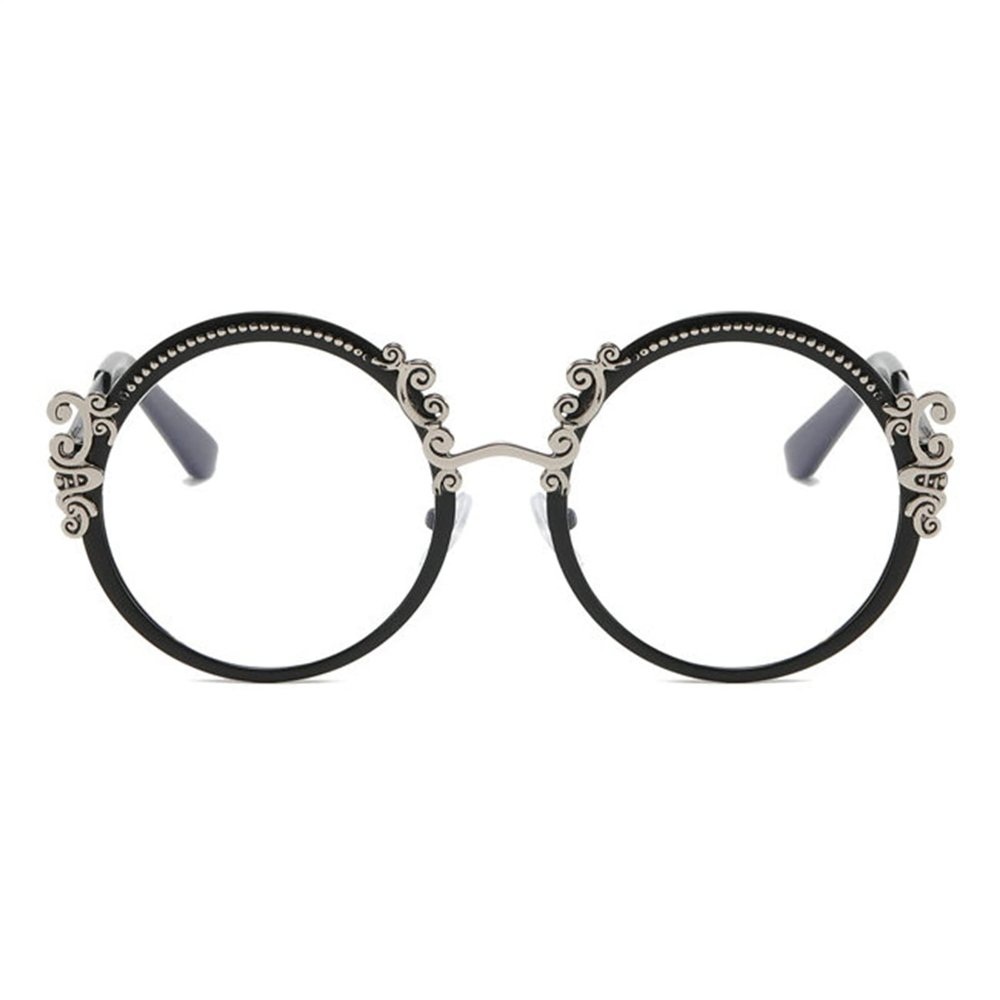 willochra Blue Light Glasses for Women, Blue Light Blocking Eyeglasses for Women Round Computer Anti Eye Strain Glasses (gold, 2.5, multiplier_x)