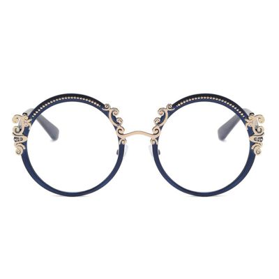 willochra Blue Light Glasses for Women, Blue Light Blocking Eyeglasses for Women Round Computer Anti Eye Strain Glasses (blue, 1.5, multiplier_x)