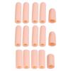 15 Pcs Gel Finger Cots, Finger Protector Brace, Silicon Tubes Insulation Fingerstall Sleeves Support Gloves Pain Relief for Trigger Finger, Hand Eczema, Finger Cracking, Finger Arthritis view 1