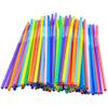 100PCS Flexible Plastic Straws, Colorful Drinking Disposable Straws, Bendable Drinking Bendable Straws - 0.23'' diameter and 10.2" long (100PC) view 3