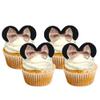 Rsstarxi 24 Pcs Bowknot Cupcake Toppers Children's Birthday Bow Dots Cupcake Toppers for Children's Birthday Baby Shower Party Cake Decortions Supplies Brown view 1