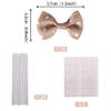 Rsstarxi 24 Pcs Bowknot Cupcake Toppers Children's Birthday Bow Dots Cupcake Toppers for Children's Birthday Baby Shower Party Cake Decortions Supplies Brown view 2