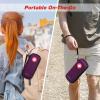 MEDMAX Epipen Medical Carrying Case, Hard Shell EVA Shock Absorption Travel Medication Organizer Bag Emergency Medical Pouch Holds 2 EpiPens, Asthma Inhaler, Auvi-Q, Allergy Supplies (Purple) view 4