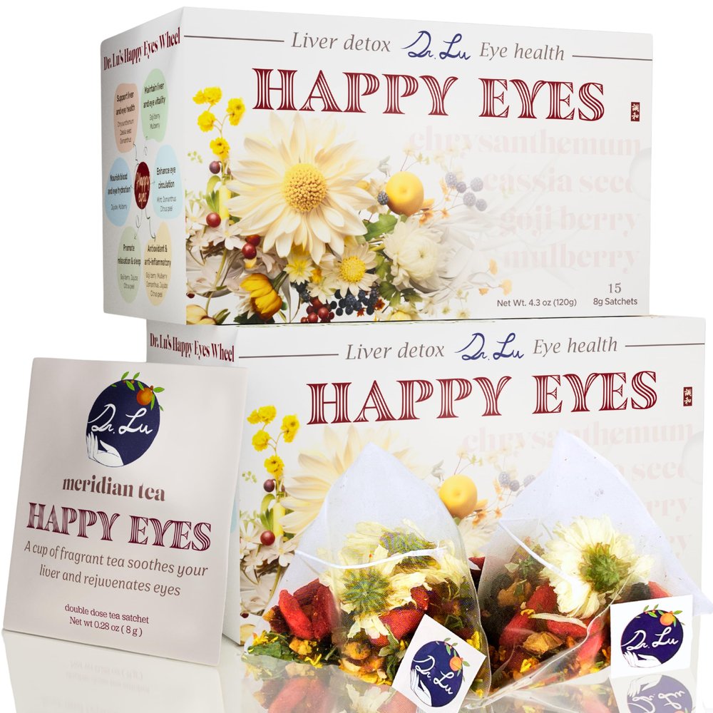 2 Pack of Dr. Lus Happy Eyes Tea | 100% Natural Eyebright Tea for Liver Cleanse | Liver Detox tea for Eye Health Made in US