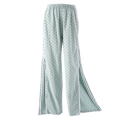 Zipper Patient Pants Care Clothes for Surgery Patients/bedridden Patients/Elderly Easy to Wear and Take Off (Color : Green, Size : XX-Large)